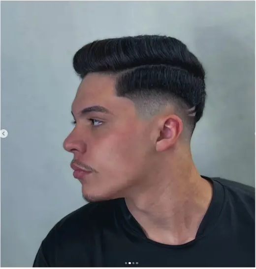 Corte masculino com volume e degradê